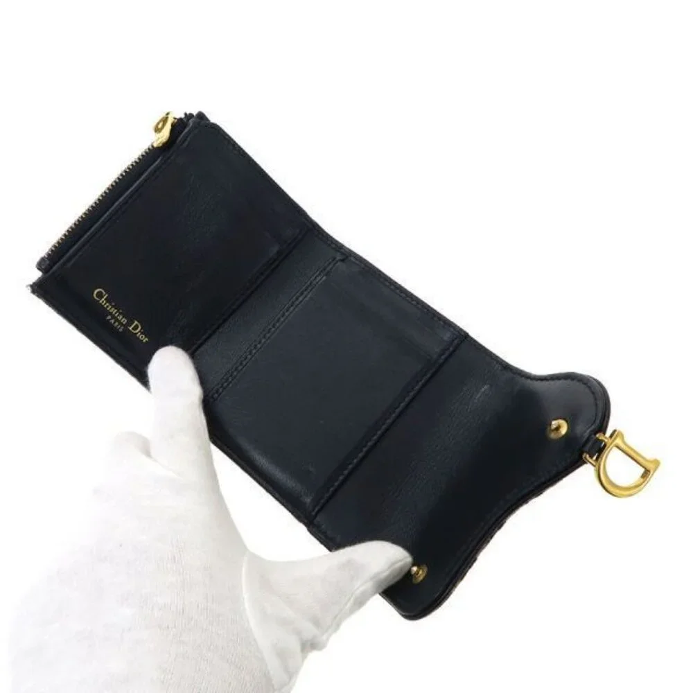Christian Dior Saddle Lotus Wallet S5652 Ctzq m928